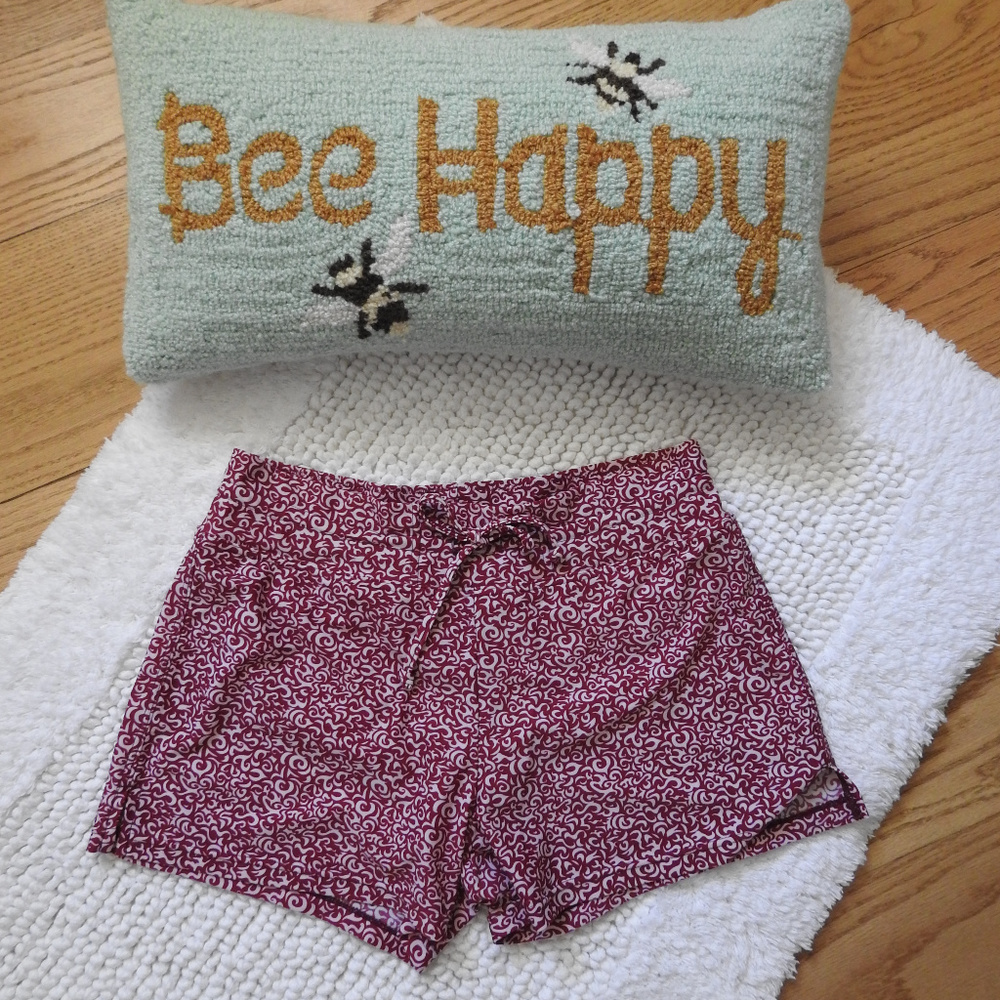 Athleta Red & White Shorts Small